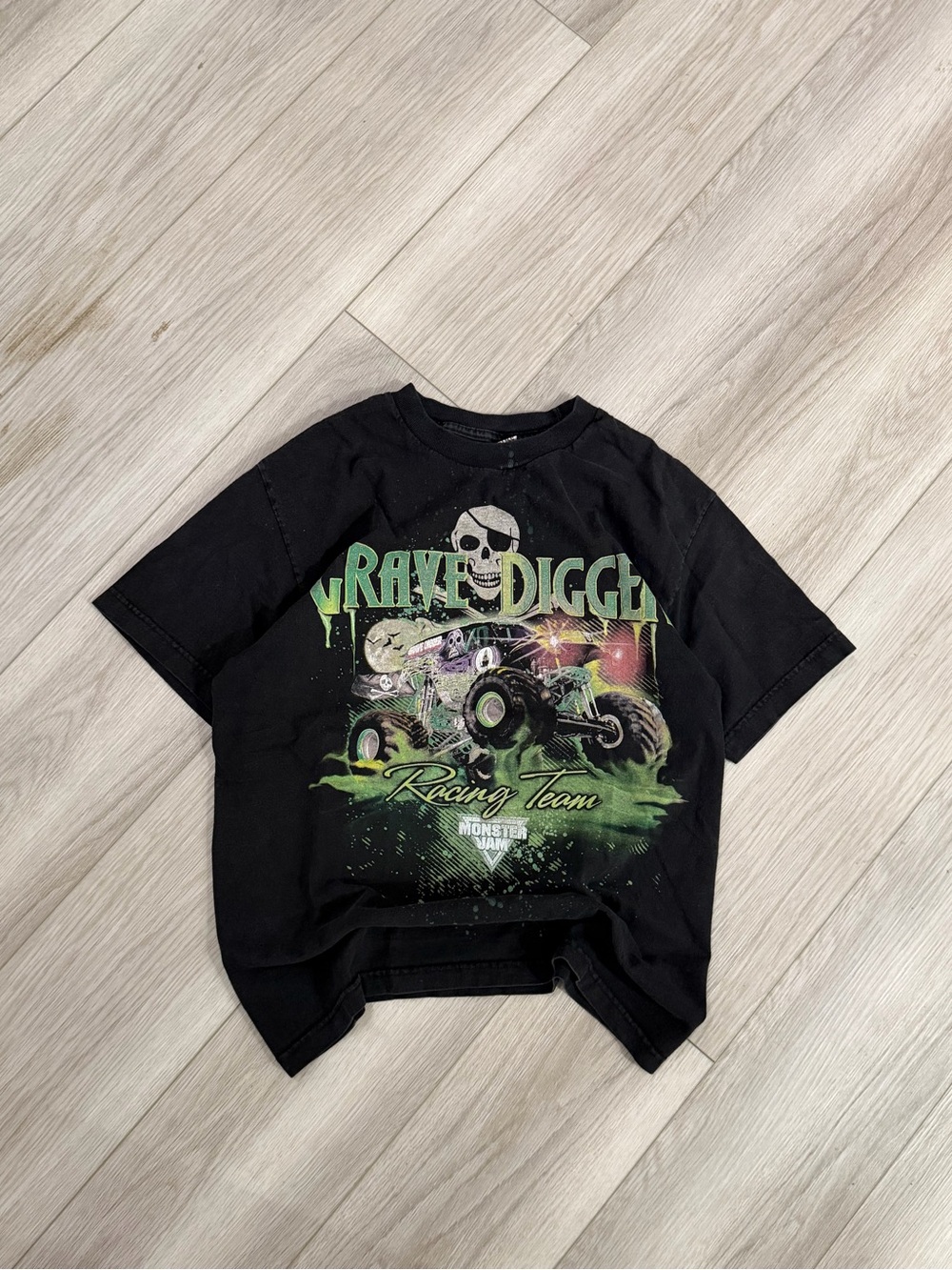 Vintage Grave Digger Racing Team Monster Jam Truck T-Shirt